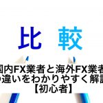国内FX業者と海外FX業者の違いをわかりやすく解説【初心者】